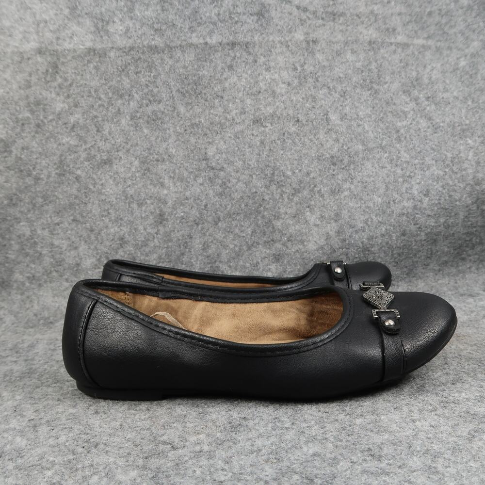 White Mt Shoes Womens 7W Ballet Flats Slip On Round Closed Toe Comfort Fashion